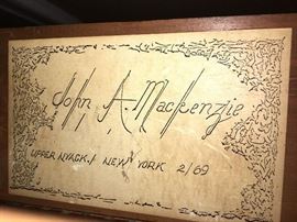 A.J. Muste library bookcase made by John A. MacKenzie