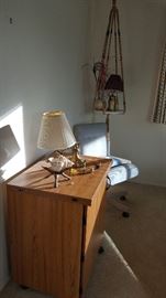 sewing cabinet and chair