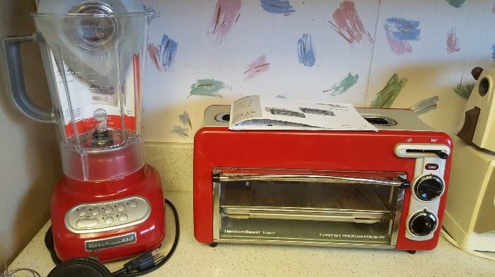 kitchen aid blender, hamilton beach toaster oven