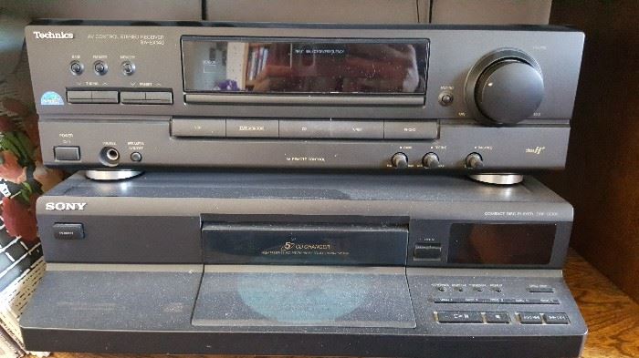 Technics and Sony audio components all in great working condition