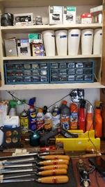 loads of garage stuff, home repair, building and woodworking. 
