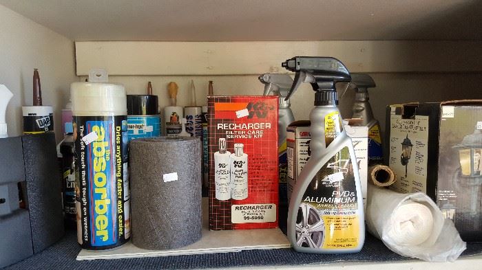 household supplies, garden and cleaning products