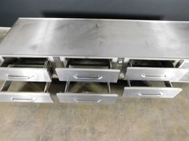 Randell 9' 6 Drawer Refrigdrated Equipment Cabinet ...