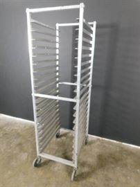 Rolling Sheet Pan Cart Sizes Pictured