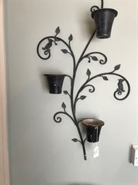 One of pair of wall planters