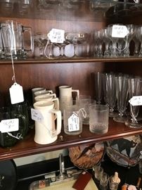 Glassware, steins and much more