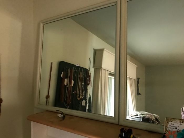 Pair of large mirrors