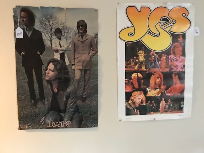 Pair of vintage rock and roll posters