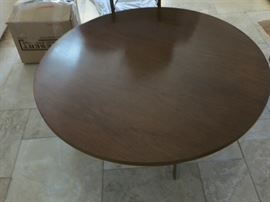 Paul McCobb Round Walnut Cocktail Table