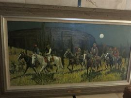 Large Austin Deuel Painting - Listed Artist