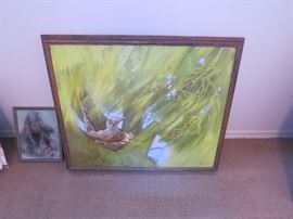 Original Painting of a Sweet Bird in the Tree