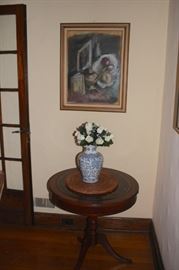 Round Side Table, Art and Decorative