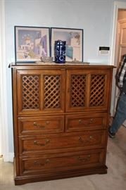 Bedroom Armoire with Decorative
