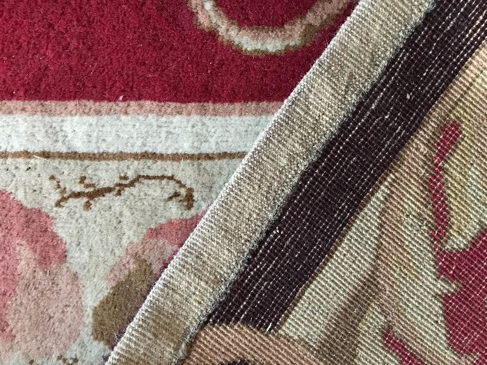 Detail shot of music room rug