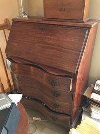 Antique mahogany secretary