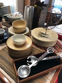 Wonderful serving set and more pottery.