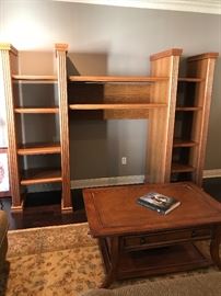 Large entertainment center.