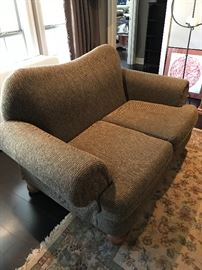 Oversize love seat is very comfortable.