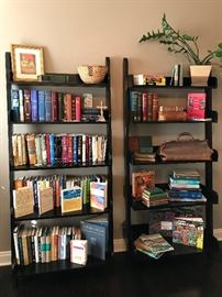 Pottery Barn book shelves that match corner desk and credenza.