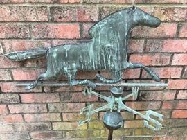 Vintage weather vane from old barn. 