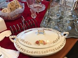 Antique casserole dish.