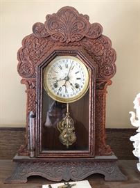 Antique Mantel Calander Clock