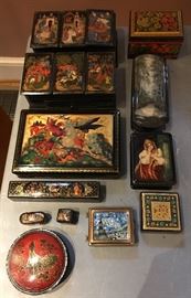 Russian lacquer boxes