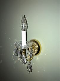 Schonbek Chandelier and Sconces W/ Papers