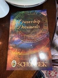 Schonbek Chandelier and Sconces W/ Papers