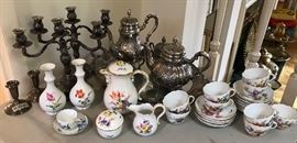 Meissen and sterling