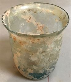Early Roman glass beaker