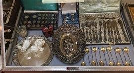 Sterling, KPM figures, coins and more