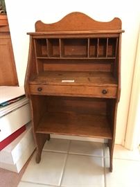 Old antique school desk