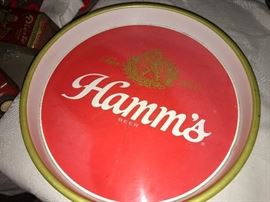 Vintage Hamm’s Beer metal tray