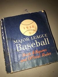 1939 Major League Baseball Facts & Figures and Offical Rules book