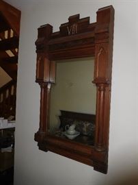 Catholic 'stations of the cross' piece from church in New Roads made into a mirror 