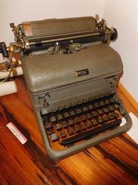 One of two antique typewriters