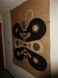 Sheep's wool hanging rug... hand made