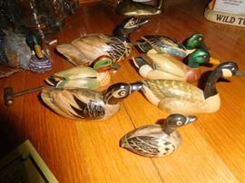 Hand carved ducks