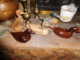 Hand carved ducks