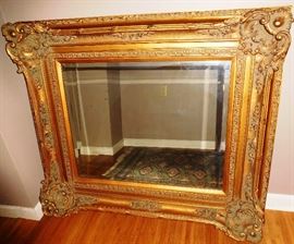 Top quality ornate beveled mirror 45" x 40"