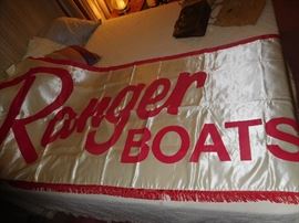 Large boat advertising banners