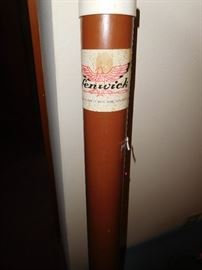 Vintage Fenwick fly rod in caddy