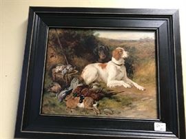 antique dog paintings