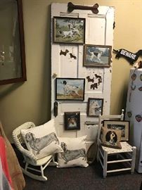 Primitive antique doors, vintage paint by numbers, dog pillows & more!