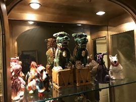 Fu dogs & one of a kind dog teapots