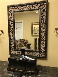 leopard print mirror 