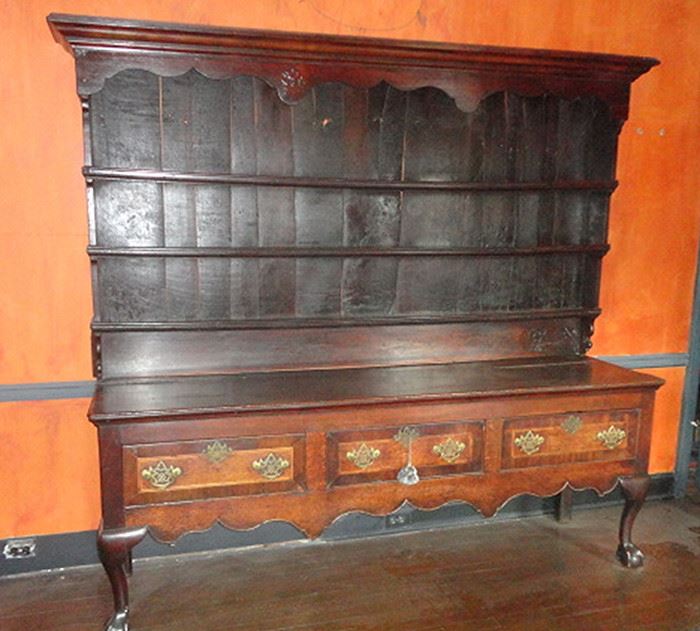 c 1750 Welsh Dresser-Cabinet (empty)