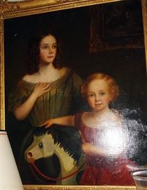 another large over 4ft  mid 1800s painting .. Has some flaking