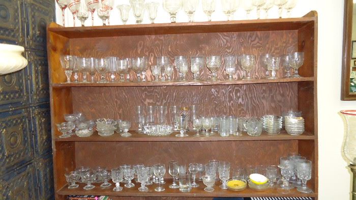 collection of 19th century EPAG goblets .. variety of patterns